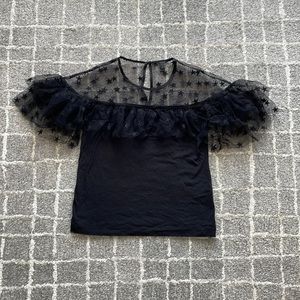 J. Crew Star Mesh top